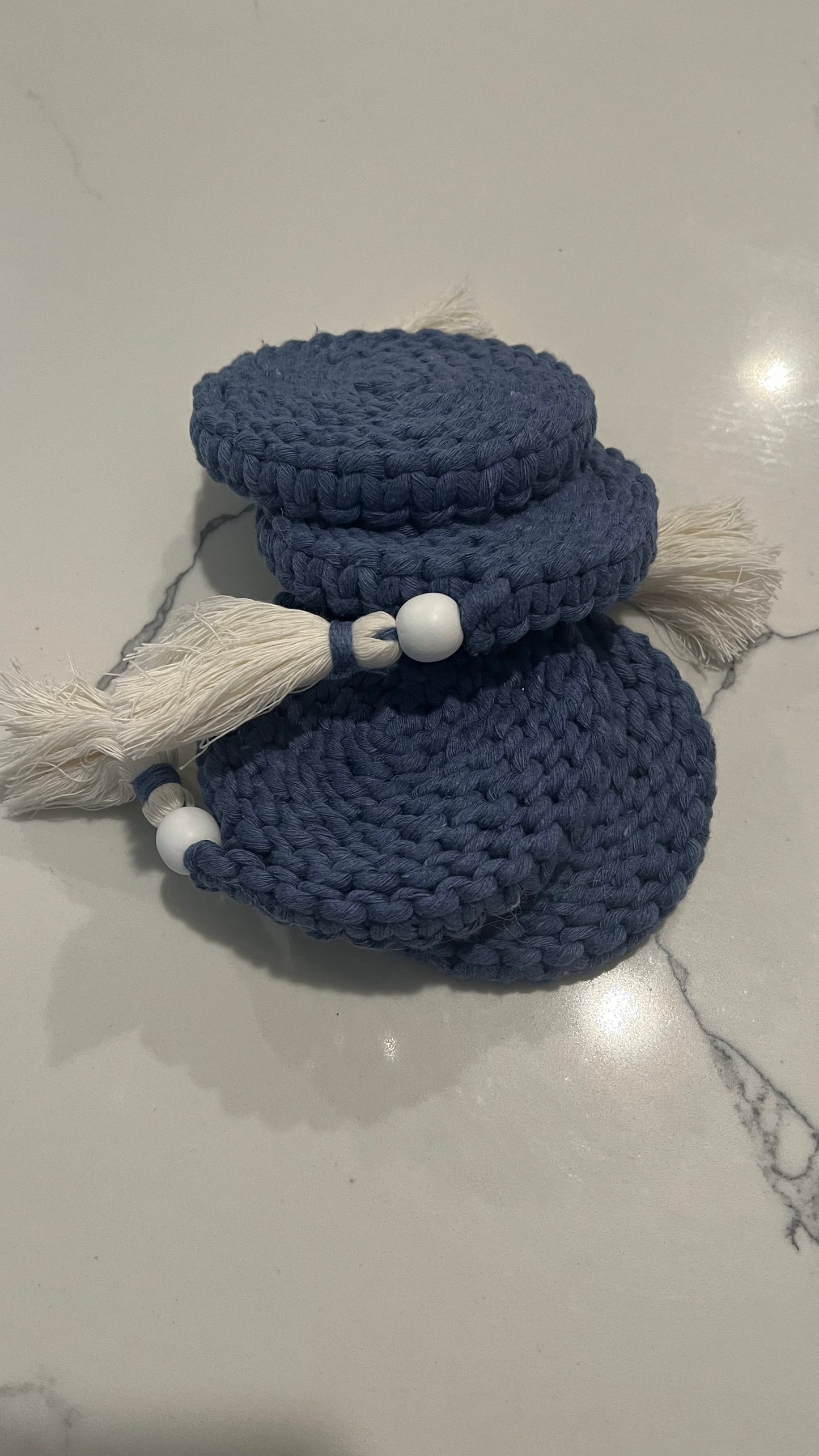 Portavasos en Macramé