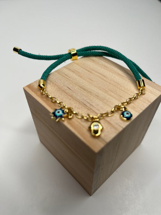 Pulsera con dijes Ojo Turco