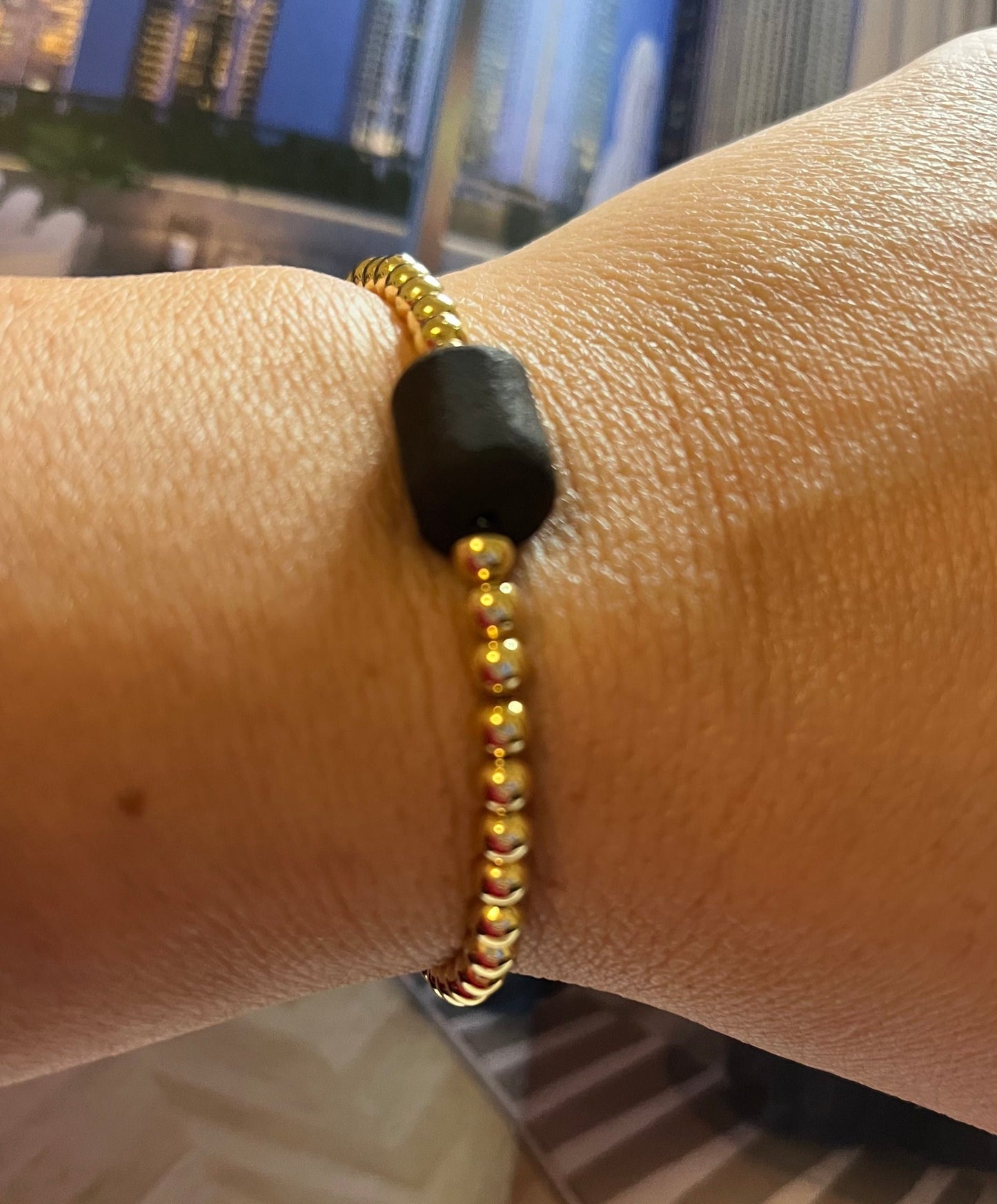 Pulsera Cilindro Azabache