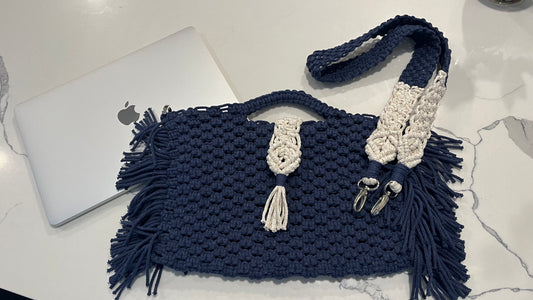 Bolso de Macramé Hecho a Mano